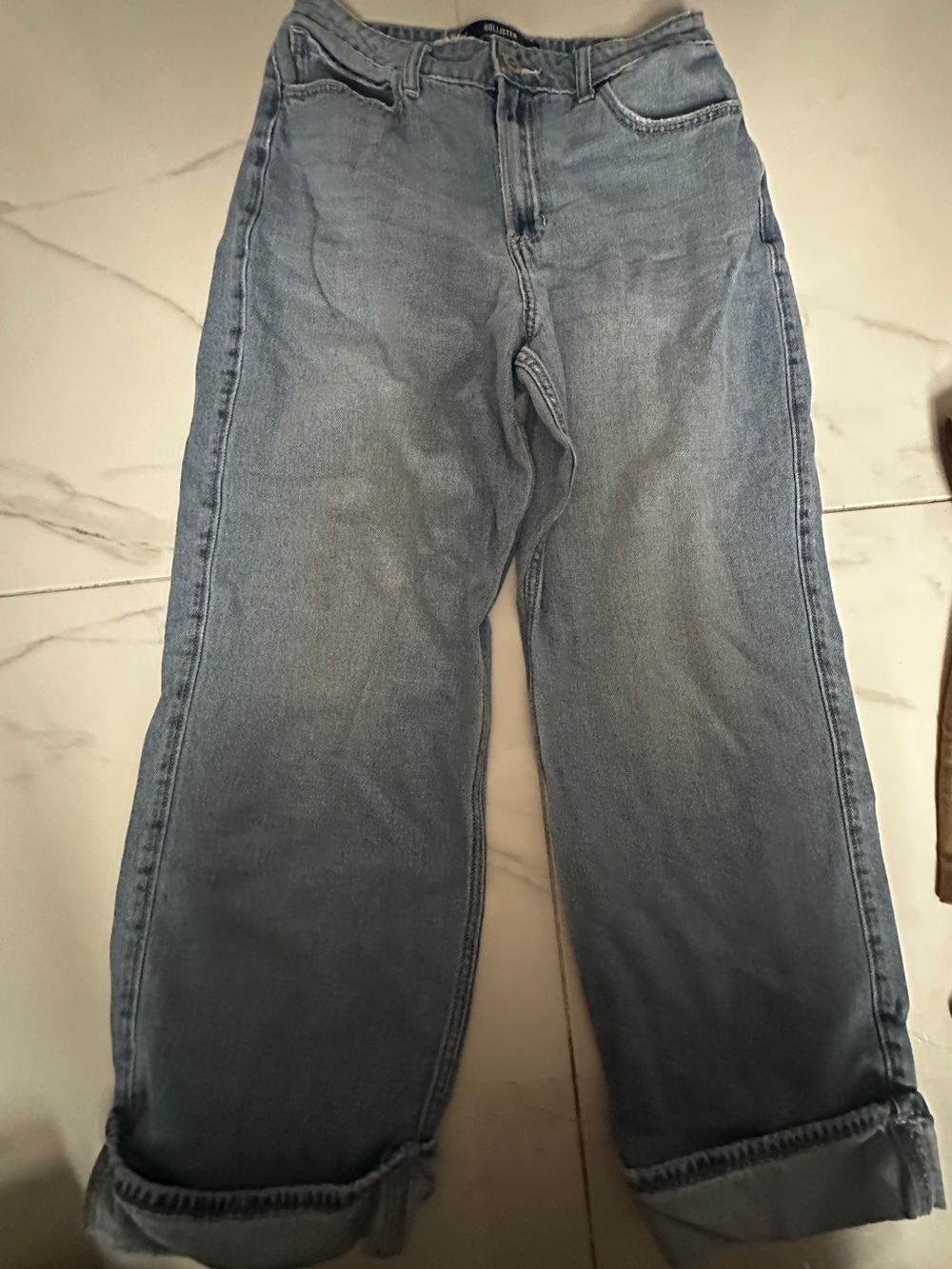 Hollister Light Blue Relaxed Fit Jeans